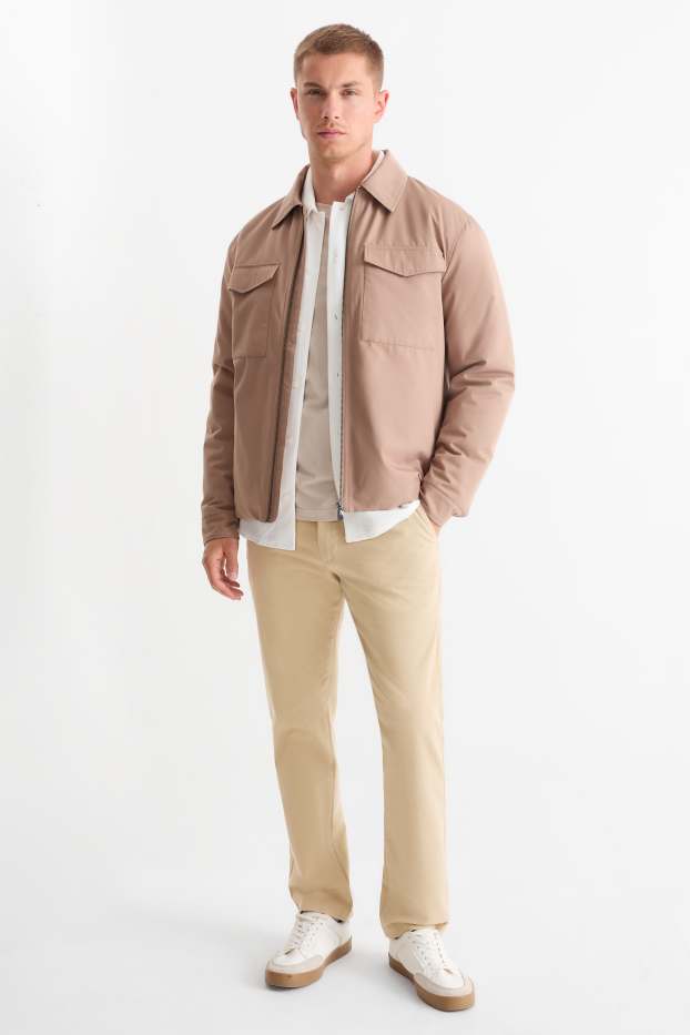 Pánské - Kalhoty chino - regular fit - béžová