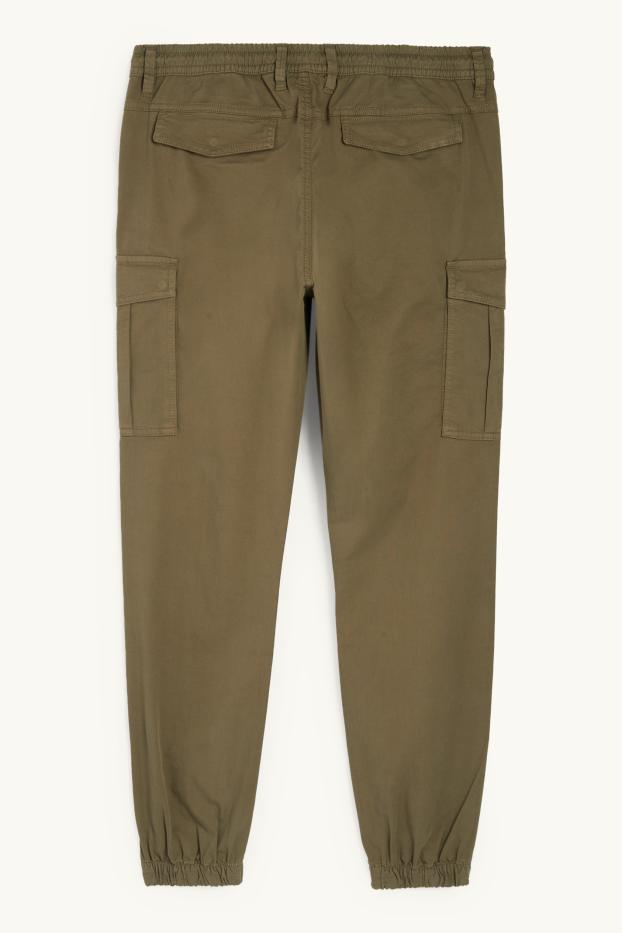 Herren - Cargohose - Tapered Fit - khaki