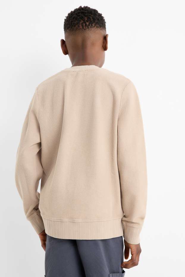 Nen - Dessuadora - texturada - beix