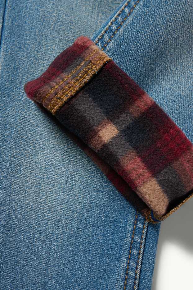 Kinder Buben - Slim Jeans - Thermojeans - jeansblau