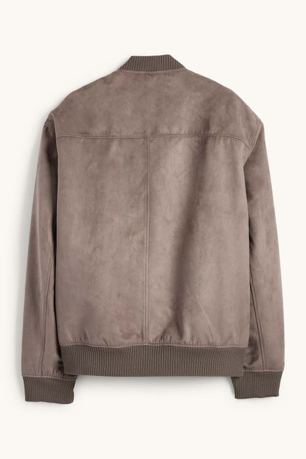 Hombre - Cazadora bomber - antelina - topo