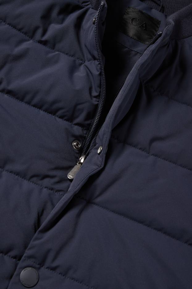 Heren - Blouson met stiksels - waterafstotend - donkerblauw