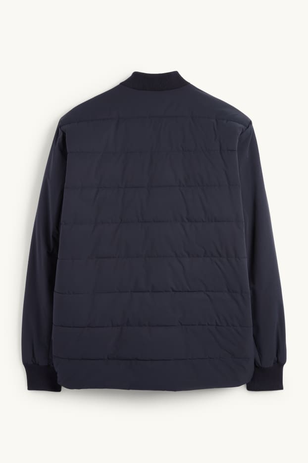 Heren - Blouson met stiksels - waterafstotend - donkerblauw