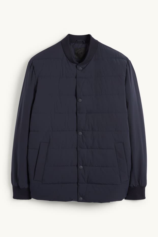 Heren - Blouson met stiksels - waterafstotend - donkerblauw