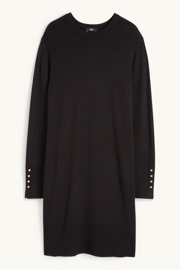 Femmes - Robe en maille - noir