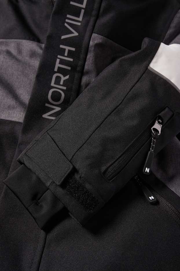 Nen - Jaqueta d’esquí amb caputxa - impermeable - gris fosc