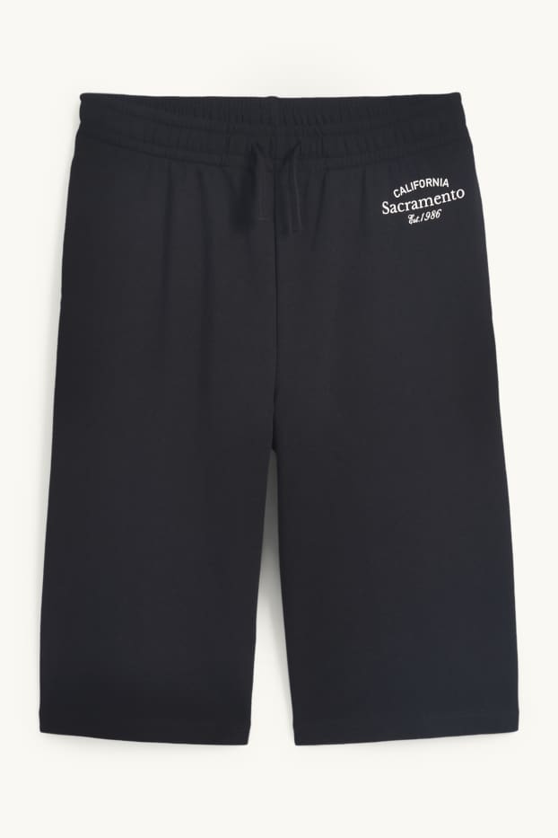 Children Girls - California - sweat Bermuda shorts - black