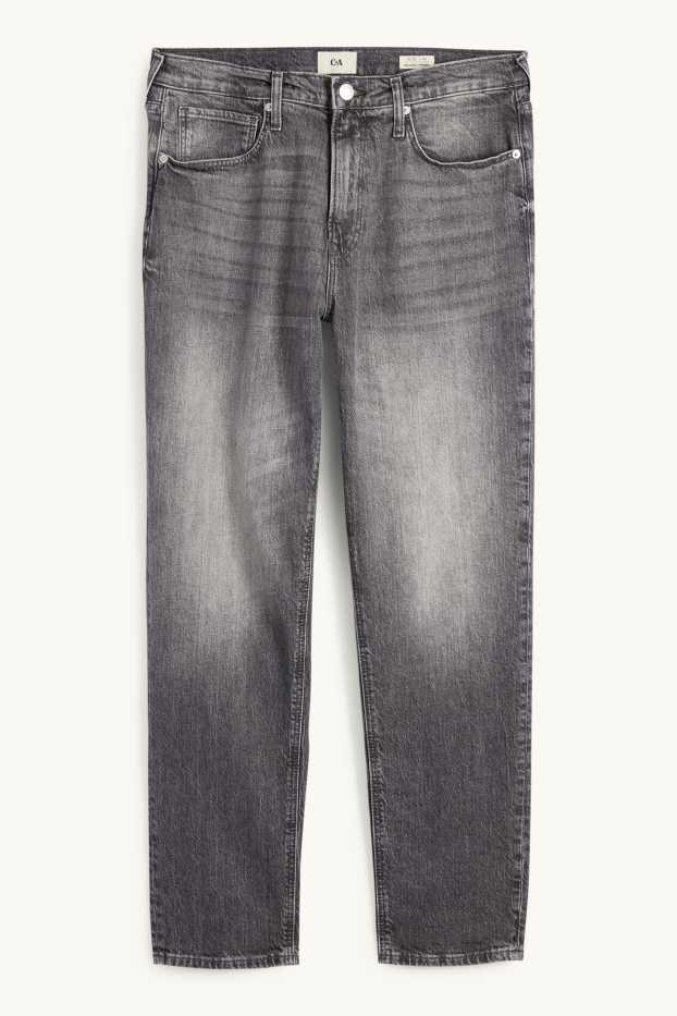 Men - Relaxed tapered jeans - LYCRA® - denim-gray