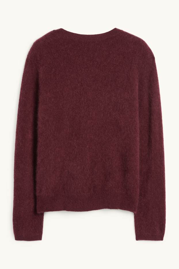 Damen - Kaschmir-Pullover - bordeaux