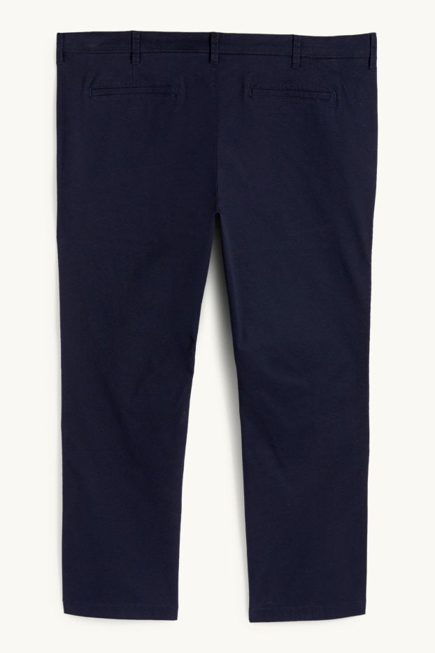 Pánské - Kalhoty chino - regular fit - tmavomodrá