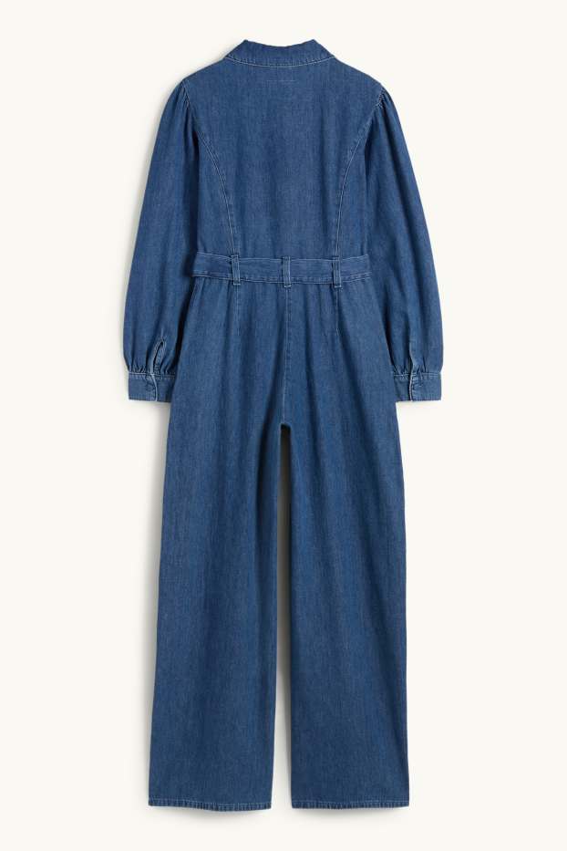 Dona - Granota texana amb cinturó - texà blau