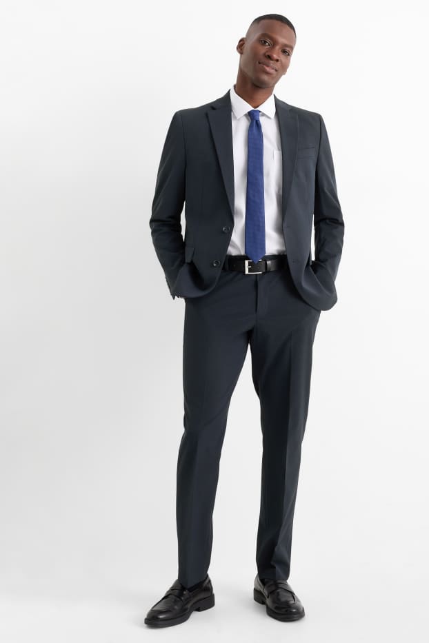 Hommes - Veste de costume - regular fit - Flex - LYCRA® - Mix & Match - bleu foncé