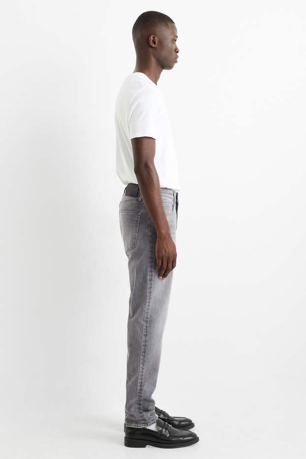 Bărbați - Slim tapered jeans - denim-gri deschis