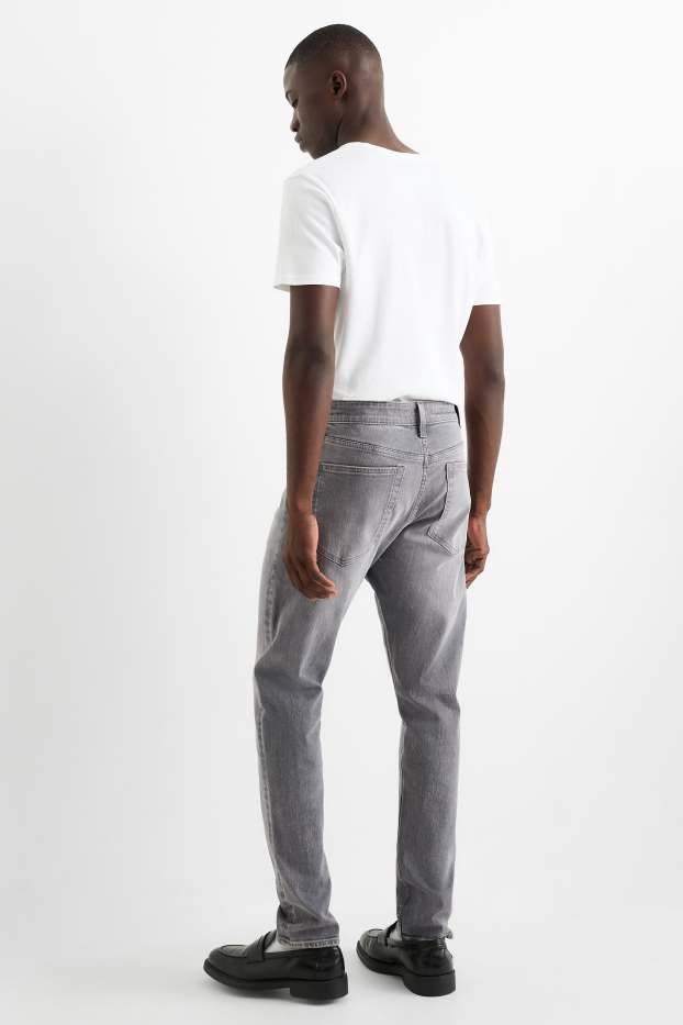 Bărbați - Slim tapered jeans - denim-gri deschis