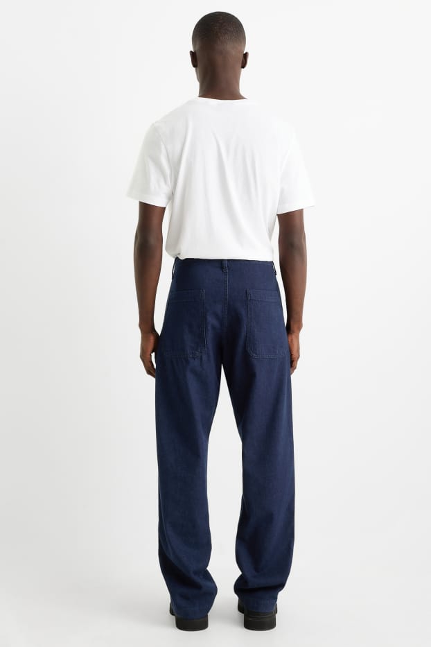 Herren - Relaxed Jeans - Chino - dunkeljeansblau