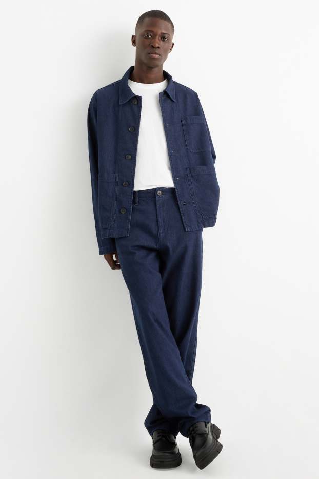 Herren - Relaxed Jeans - Chino - dunkeljeansblau