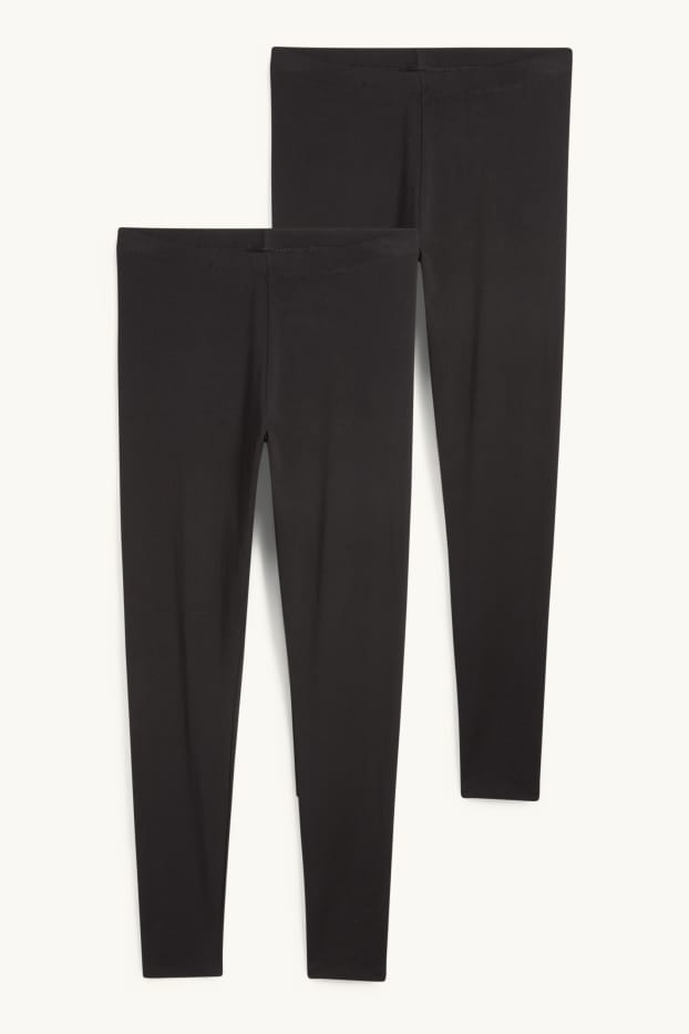 Donna - Confezione da 2 - leggings  - nero