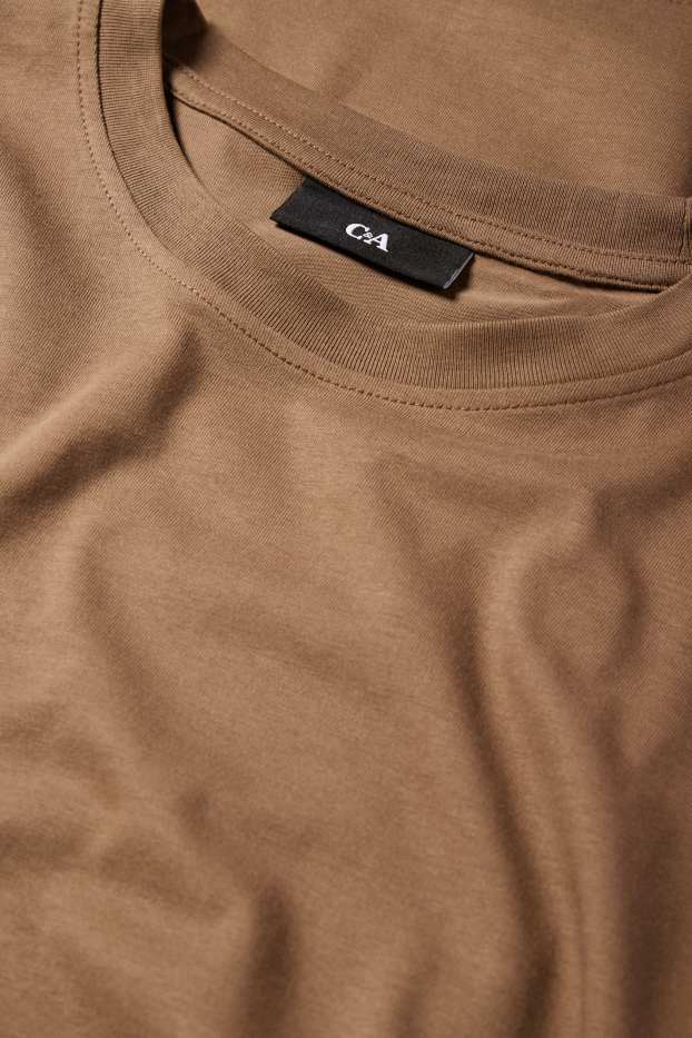 Heren - Longsleeve - bruin