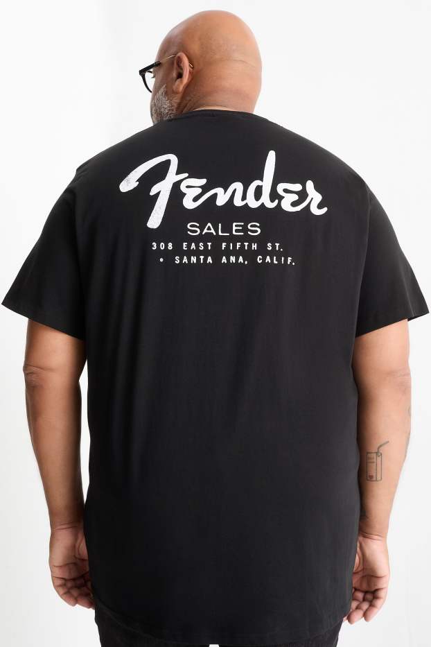 Hommes - T-shirt - regular fit - Fender - noir
