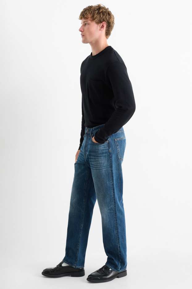 Hommes - Relaxed jean - jean bleu