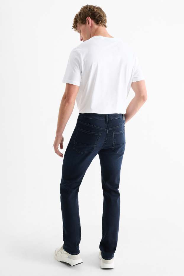 Pánské - Straight jeans - Flex - jog denim - LYCRA® - džíny - tmavomodré