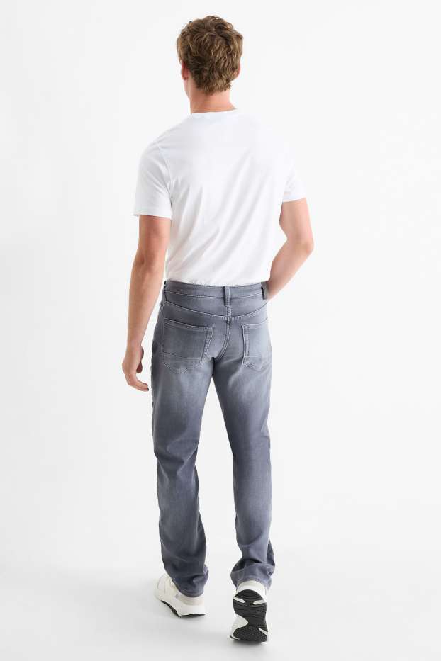 Pánské - Straight jeans - Flex jog denim - LYCRA® - džíny - světle šedé