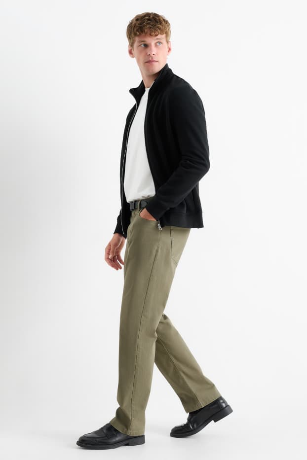 Men - Trousers - regular fit - khaki
