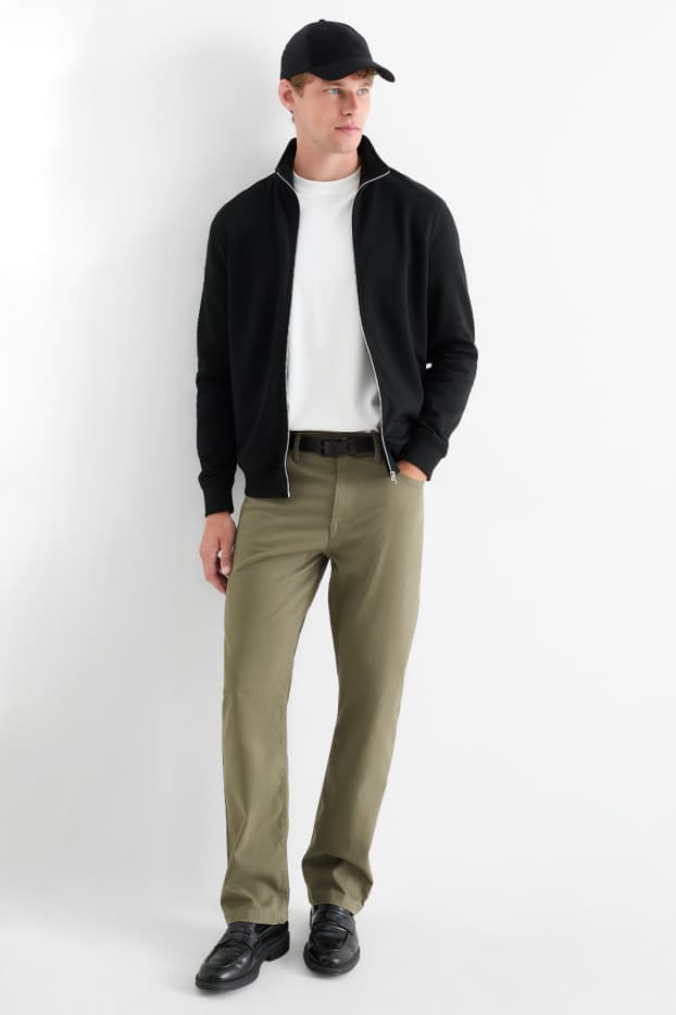 Men - Trousers - regular fit - khaki