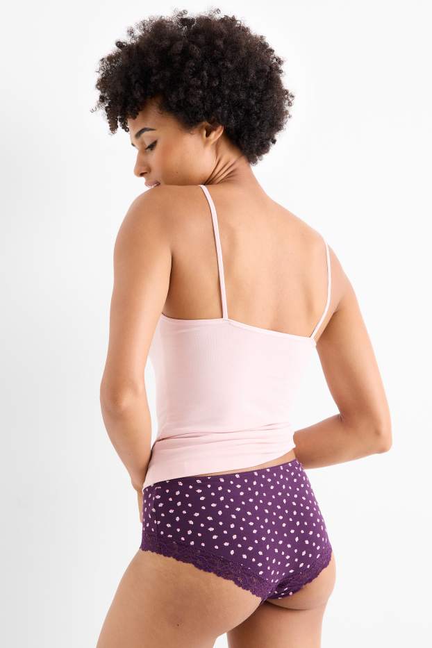 Donna - Confezione da 3 - coulotte - porpora