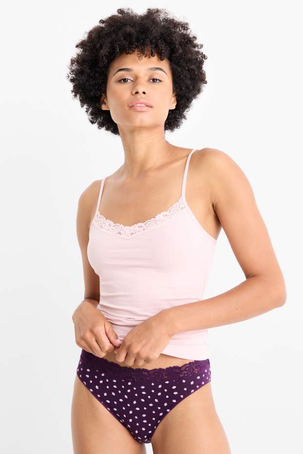 Donna - Confezione da 3 - slip - viola