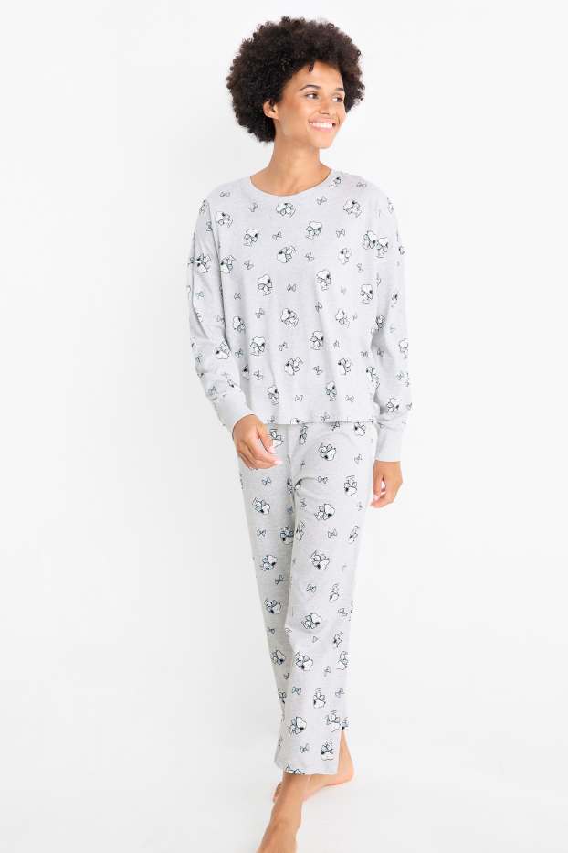 Donna - Pigiama - Peanuts - grigio chiaro melange