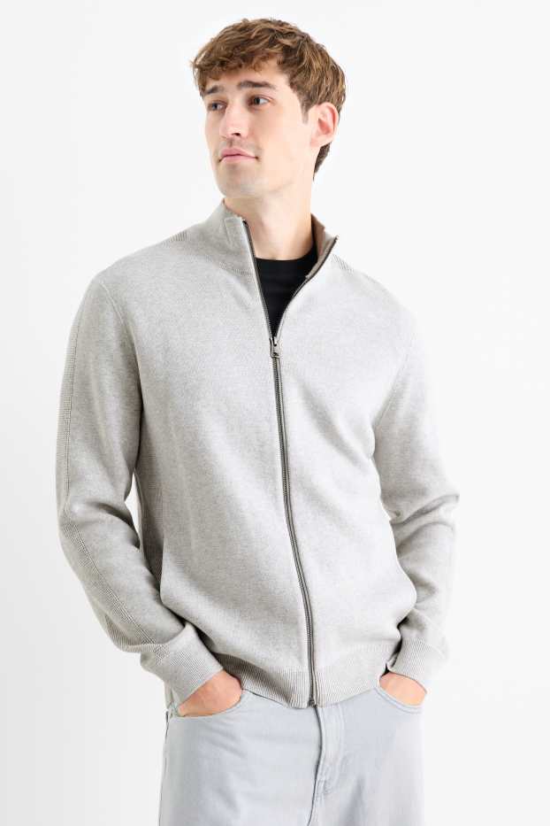 Hommes - Gilet en maille - gris clair