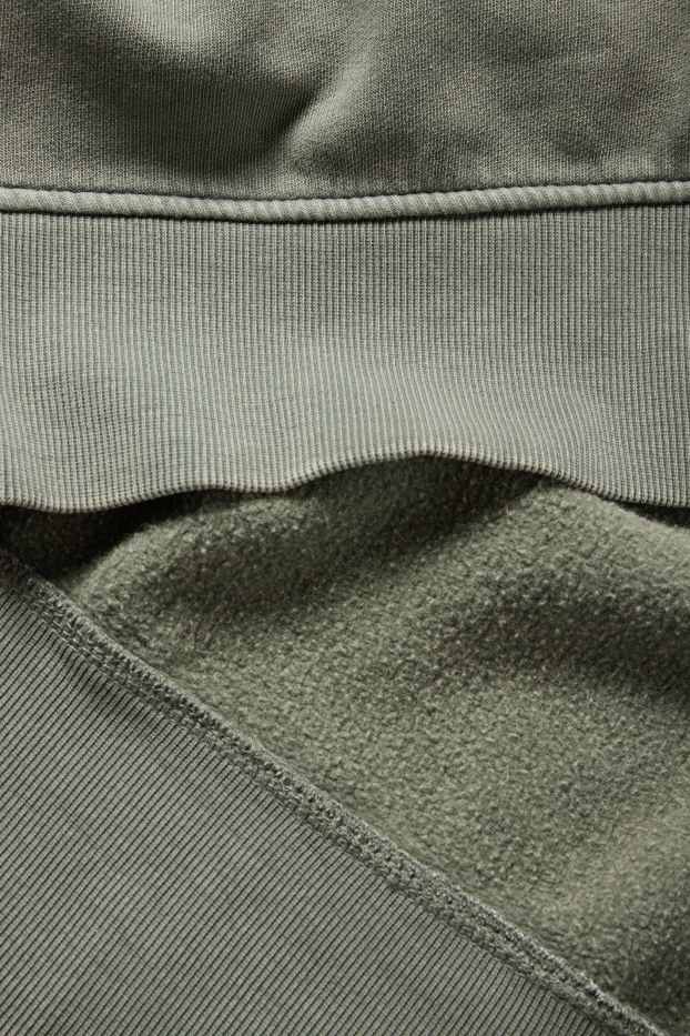 Bărbați - Bluză de molton - kaki