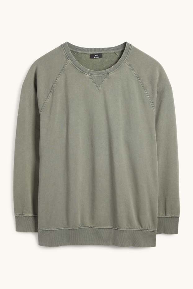 Bărbați - Bluză de molton - kaki