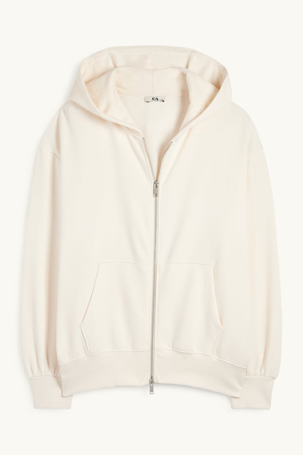 Women - Zip-through hoodie - cremewhite