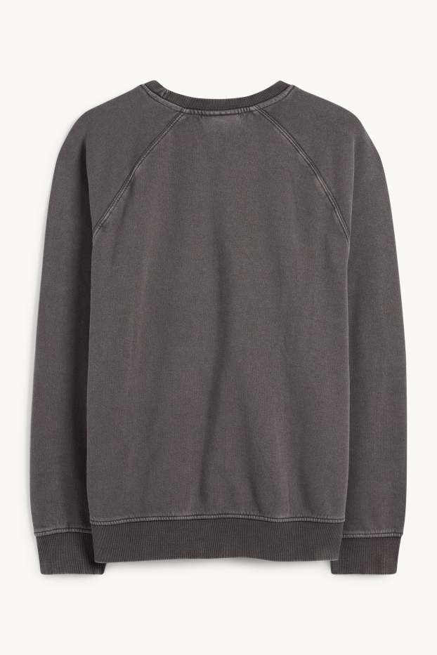 Bărbați - Bluză de molton - gri închis