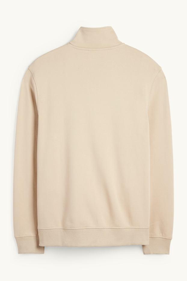 Men - Zip-through sweatshirt - beige