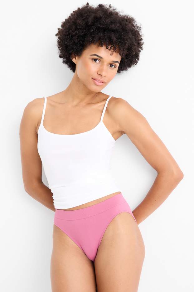 Women - Multipack of 3 - briefs - seamless - dark blue