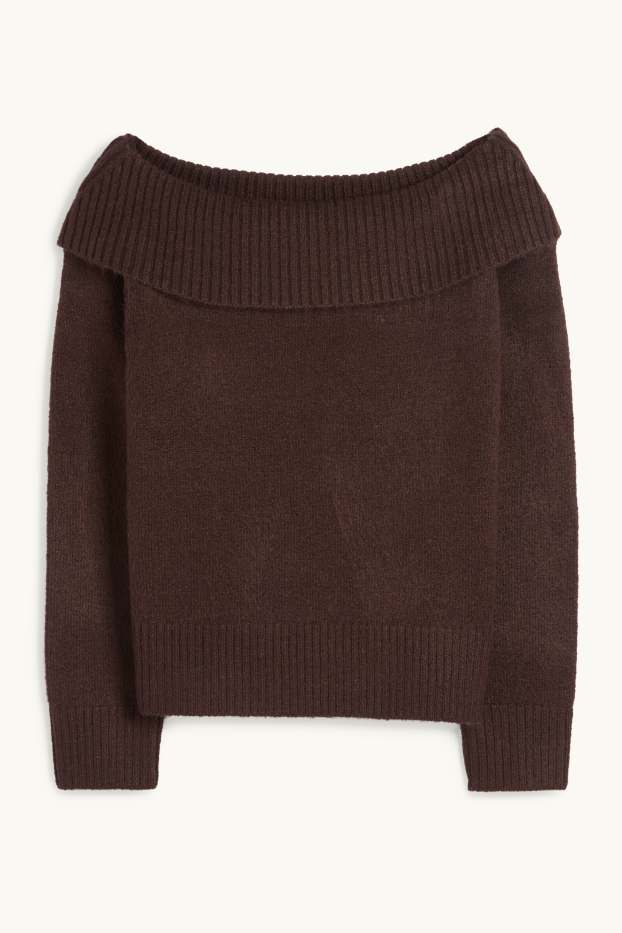 Damen - Pullover - dunkelbraun