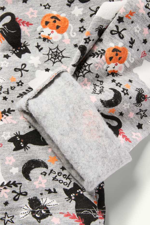 Enfants filles - Lot de 2 - Halloween - leggings chauds - noir