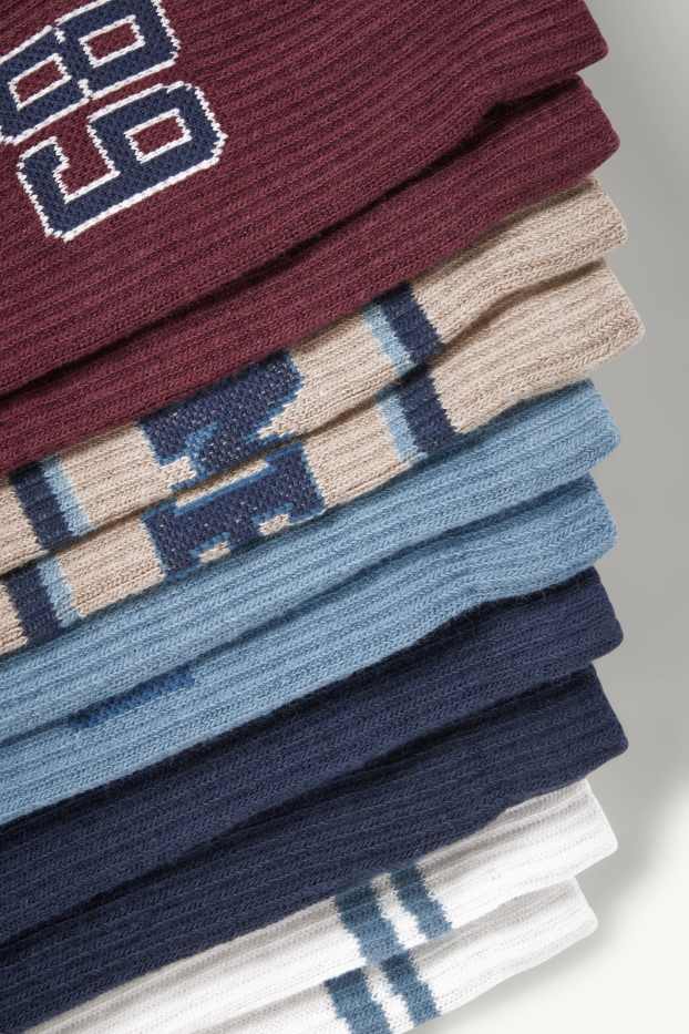 Children Boys - Multipack of 5 - Pokémon - tennis socks with motif - blue