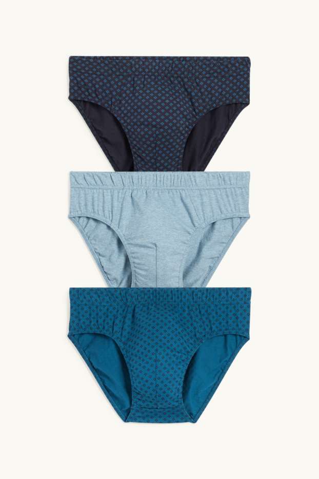 Herren - Multipack 3er - Slip - dunkelblau