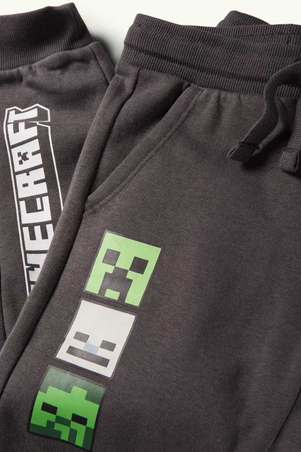 Children Boys - Minecraft - joggers - dark gray