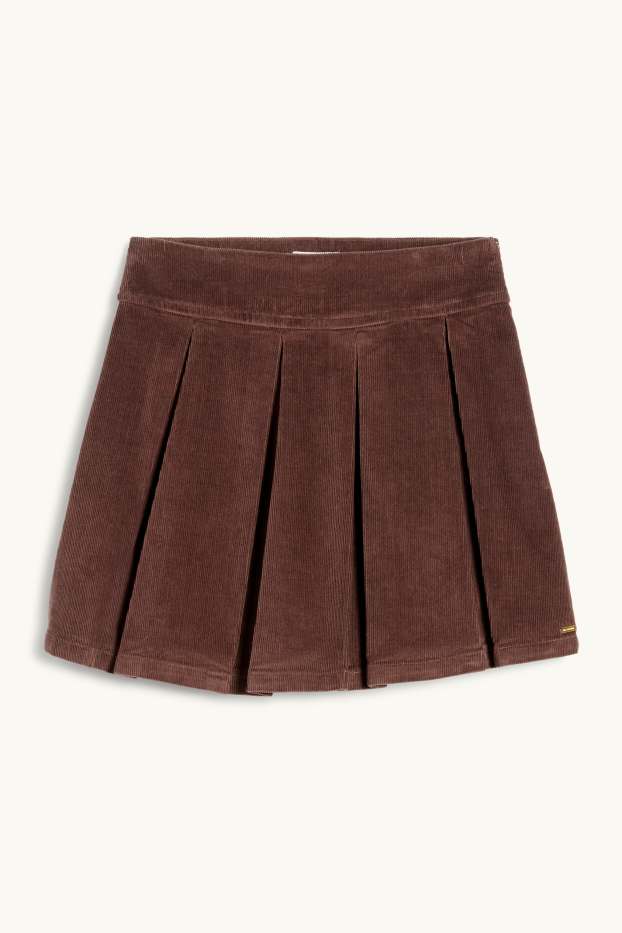 Kinder Mädchen - Cordrock - dunkelbraun
