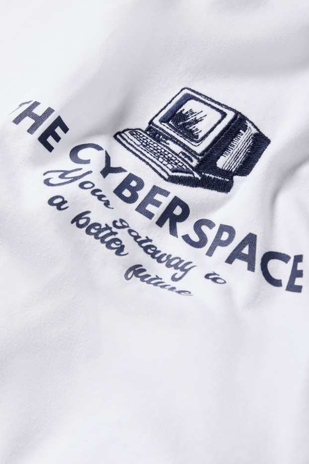 Hommes - T-shirt - Oversize - blanc