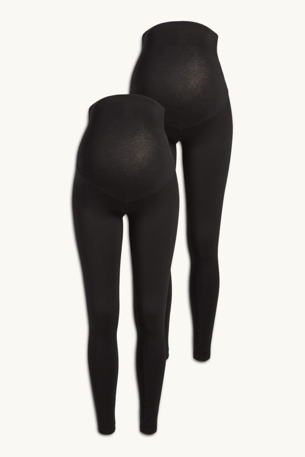 Dona - Paquet de 2 - leggings de maternitat - negre