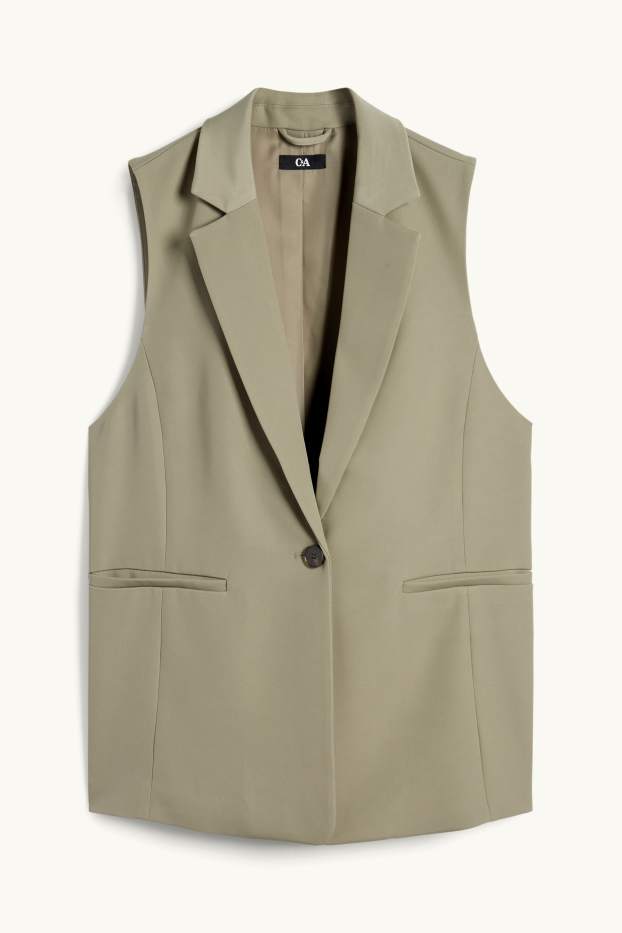 Femei - Vestă office - regular fit - kaki