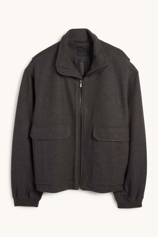 Heren - Jas - donkergrijs