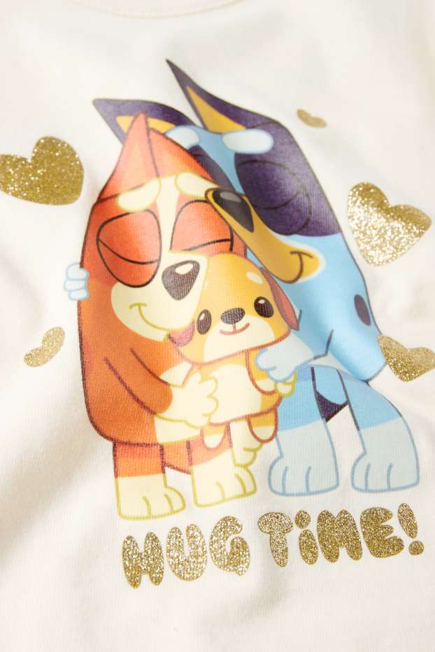 Nena - Bluey - samarreta de mànigues curtes - blanc trencat