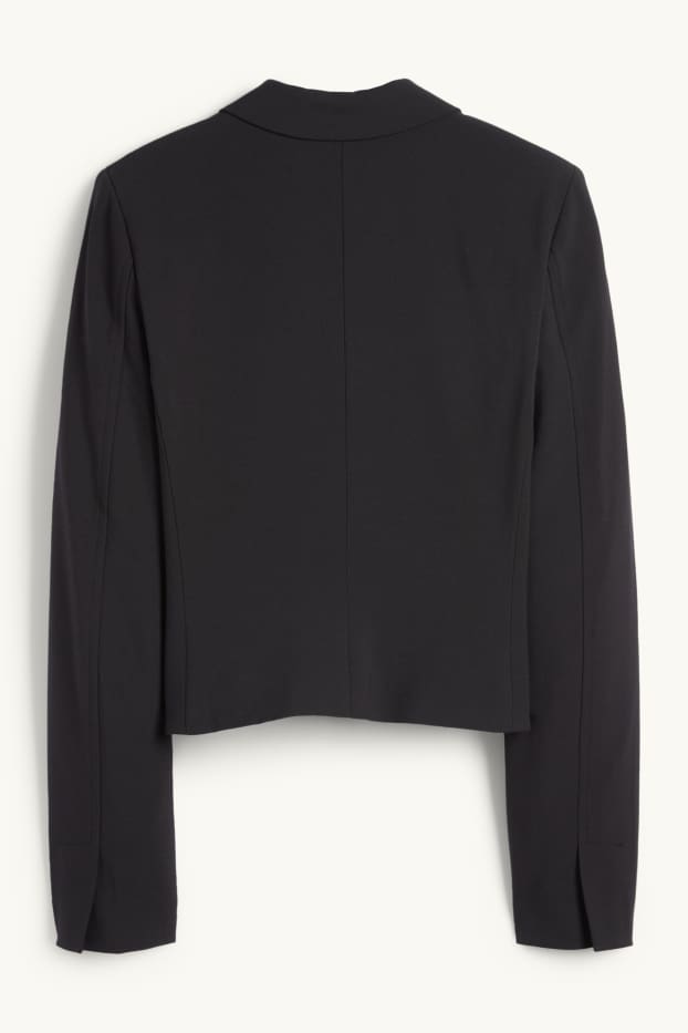 Kobiety - Żakiet biznesowy - z wcięciem w talii - czarny